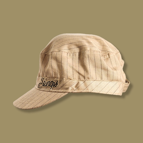 Adult Adjustable Cadet Cap - Sturgis Pinstripe - Picture 4 of 5